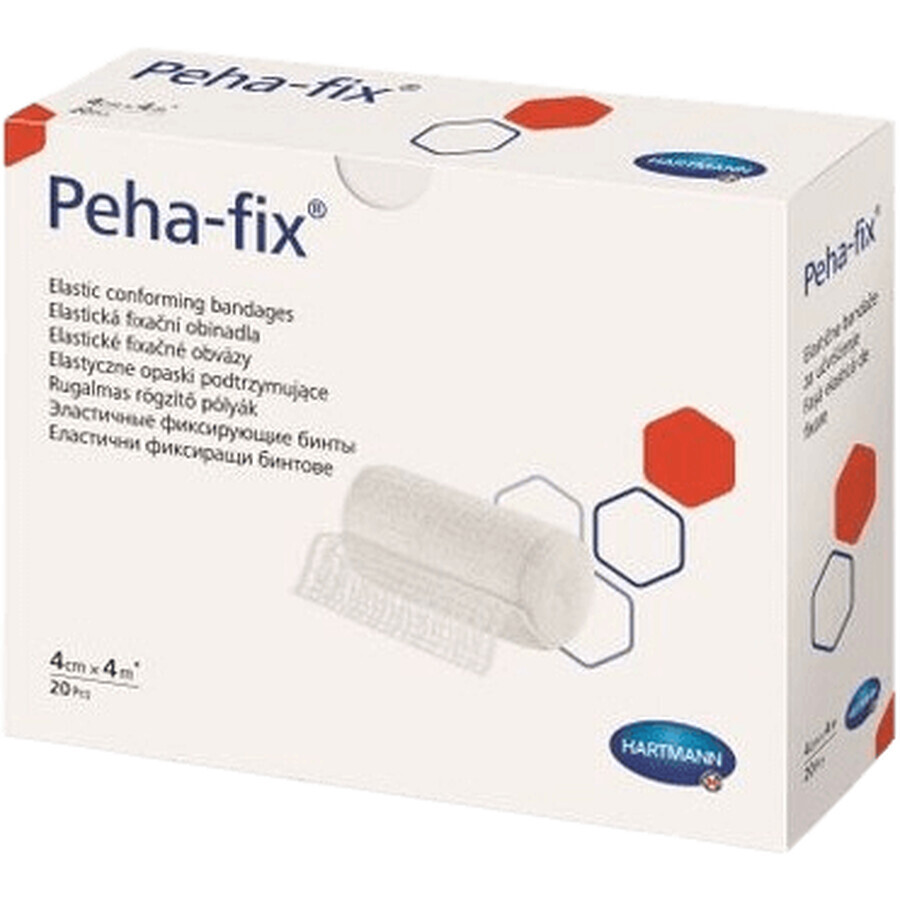 Hartmann PEHA-FIX bande de fixation superélastique (4cm x 4m) 20 pcs