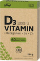 Vitar EKO Vitamine D3 1000IU+betaglucan 60 g&#233;lules