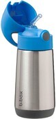 B. box Thermos &#224; boire avec paille bleu/gris 350 ml