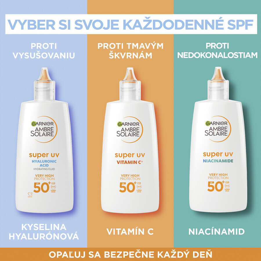 Garnier Ambre Solaire Fluide Visage Super UV Protecteur SPF 50+ 40 ml