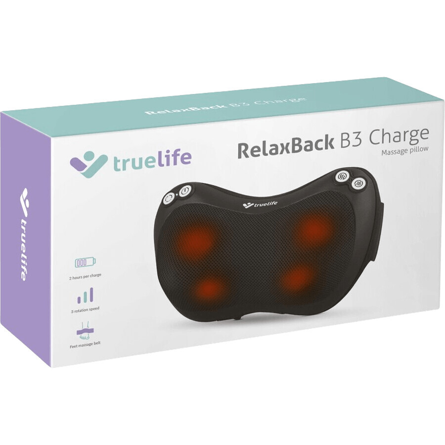 TrueLife RelaxBack B3 Charge, coussin de massage