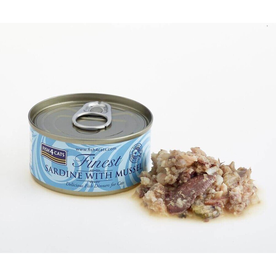 Fish4Cats Croquettes pour chats Finest Sardines avec moules 70 g