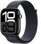 Apple Watch Series 10 GPS 46mm Bo&#238;tier en aluminium Jet Black 46mm avec boucle sport Ink