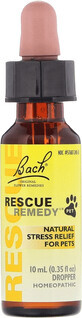 Dr Bach Rescue Remedy Drops pour animaux 10 ml