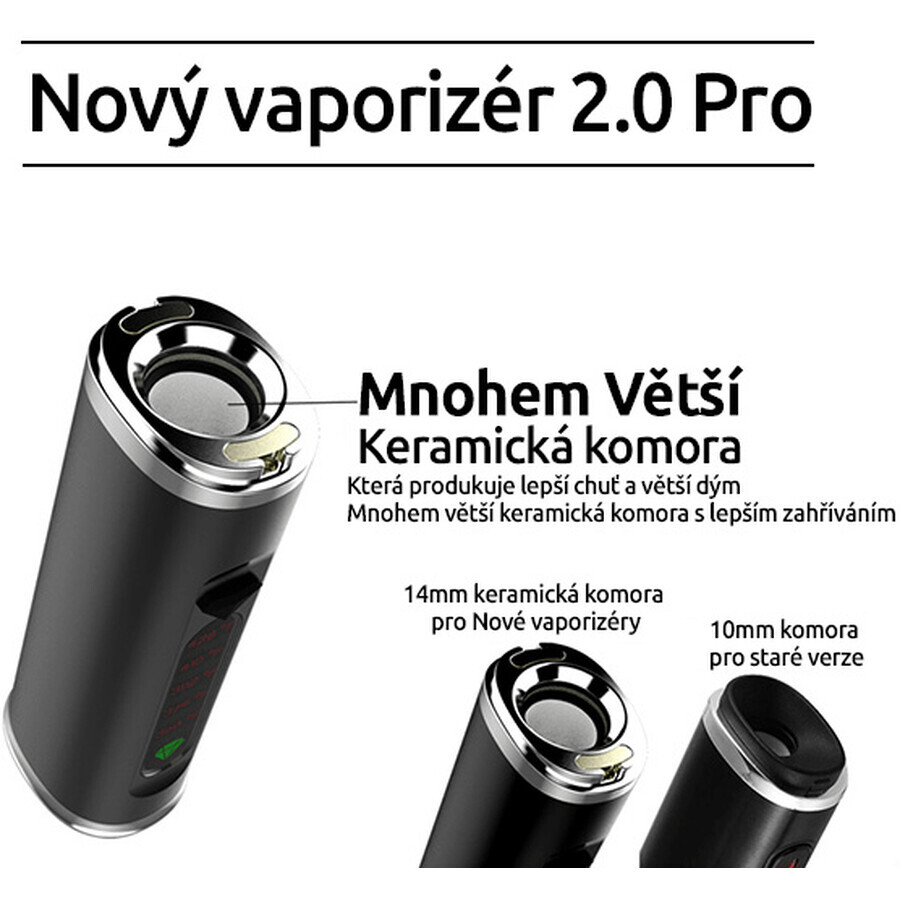 Vaporizador Green Earth para cáñamo CBD y otras hierbas, negro