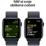 Apple Watch SE GPS + Cellular 40mm Midnight Aluminium Gehäuse mit Sports Ink Schleife