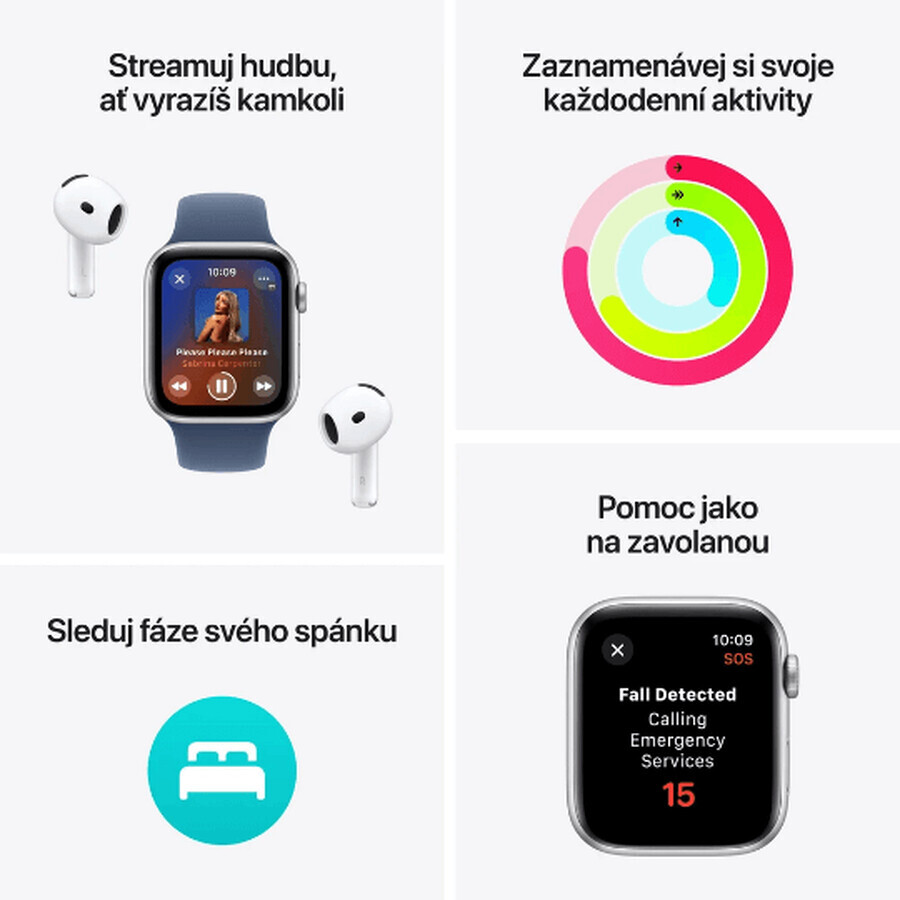 Apple Watch SE GPS + Cellular 40mm Midnight Aluminium Gehäuse mit Sports Ink Schleife