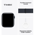 Apple Watch SE GPS + Cellular 40mm Midnight Aluminium Gehäuse mit Sports Ink Schleife