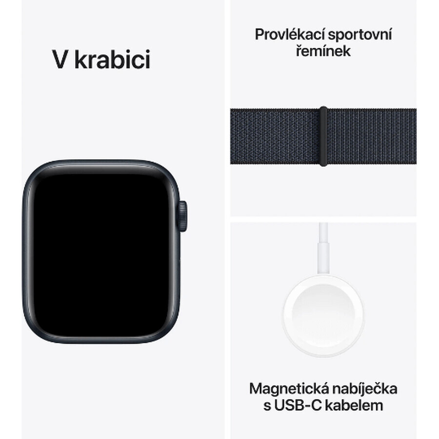 Apple Watch SE GPS + Cellular 40mm Midnight Aluminium Gehäuse mit Sports Ink Schleife