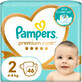 Couches Pampers Premium Care taille 2, 46 pi&#232;ces