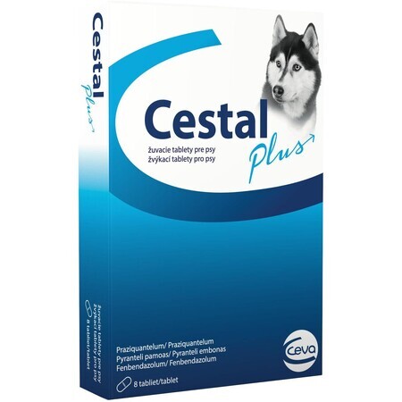 Cestal Plus comprimés à croquer pour chiens 8 pcs