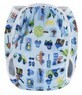 T-Tomi Maillot de bain avec couche, machine bleue, taille S 5 - 8 kg