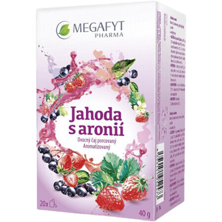 Megafyt Fraises à l'aronia sachet 20 x 2 g