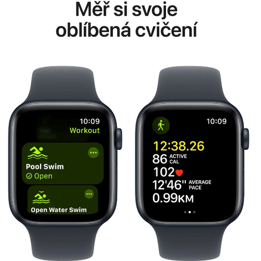 Apple Watch SE GPS + Cellulaire 40mm Boîtier Aluminium Midnight avec Bracelet Sport Midnight - M/L