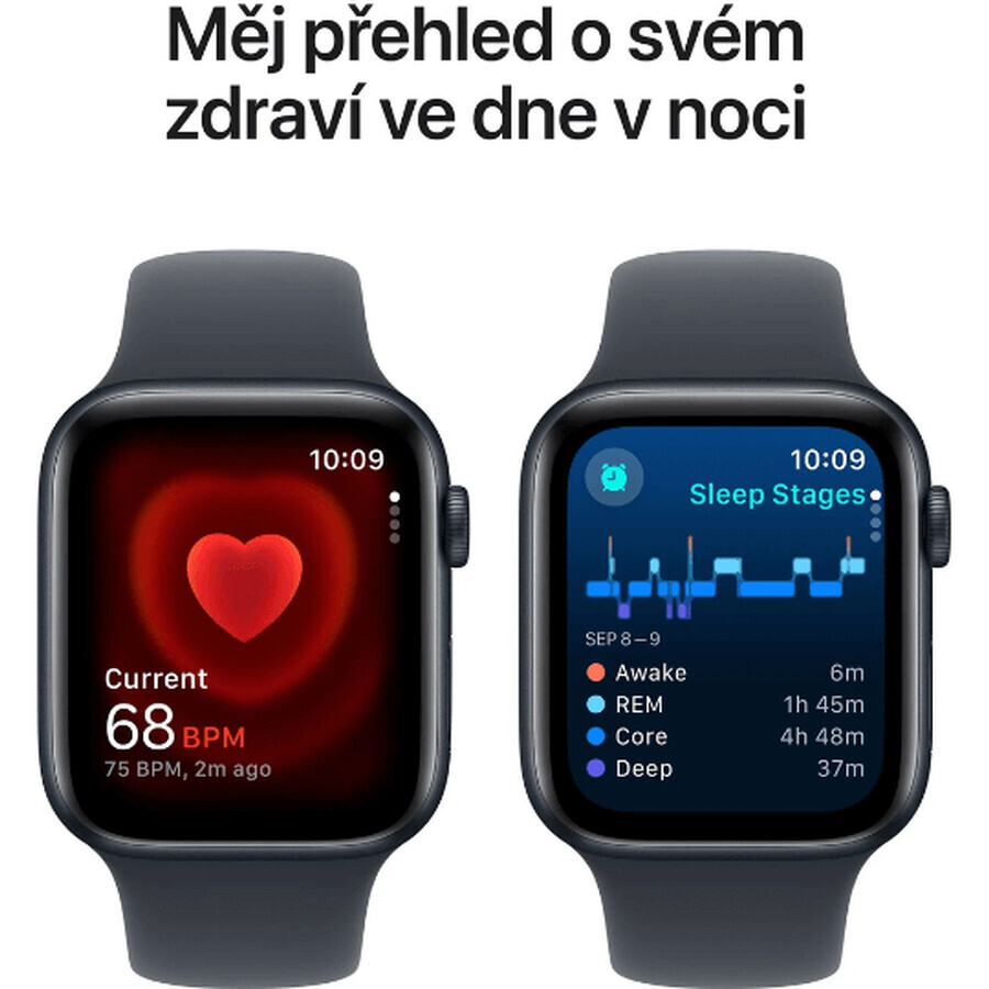 Apple Watch SE GPS + Cellulaire 40mm Boîtier Aluminium Midnight avec Bracelet Sport Midnight - M/L