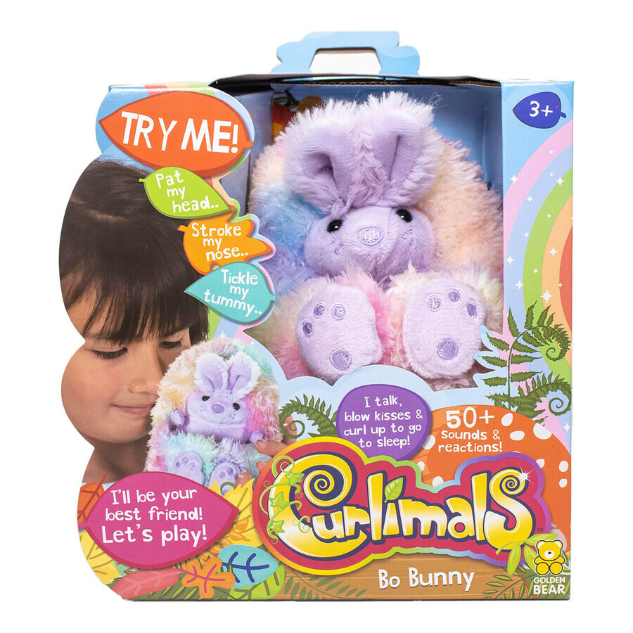 Plus interactif Bobi le lapin Curlimals, 3 ans et +, Golden Bear