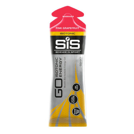 Gel energizant isotonic cu aroma de grapefruit roz Go Isotonic, 60 ml, Sis