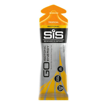 Go Isotonic Gel Energizante Isotónico Tropical, 60 ml, Sis