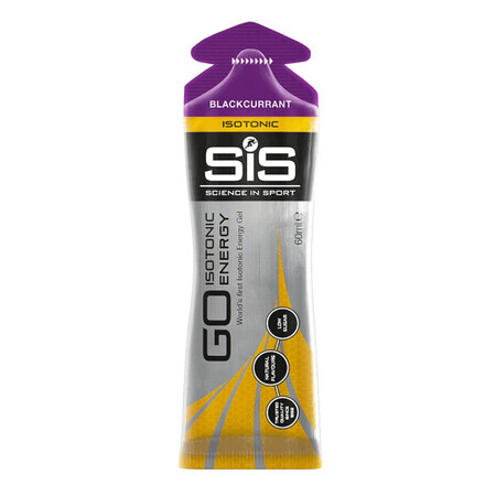 Go Isotonic gel isotonique énergisant avec Go Isotonic goût groseille, 60 ml, Sis