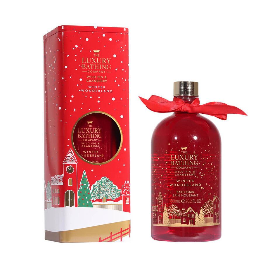 Mousse de bain Festive Bubbles Wild Fig & Cranberry, 600 ml, The Luxury Bathing