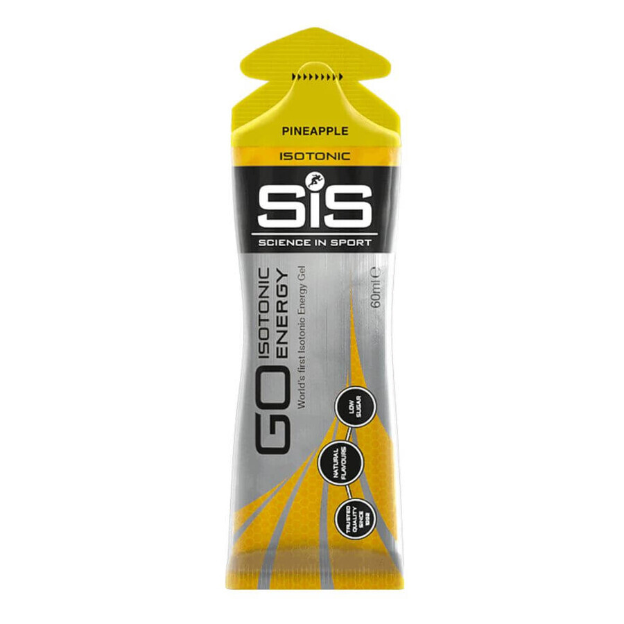 Gel isotonico energizzante al gusto di ananas Go Isotonic, 60 ml, Sis