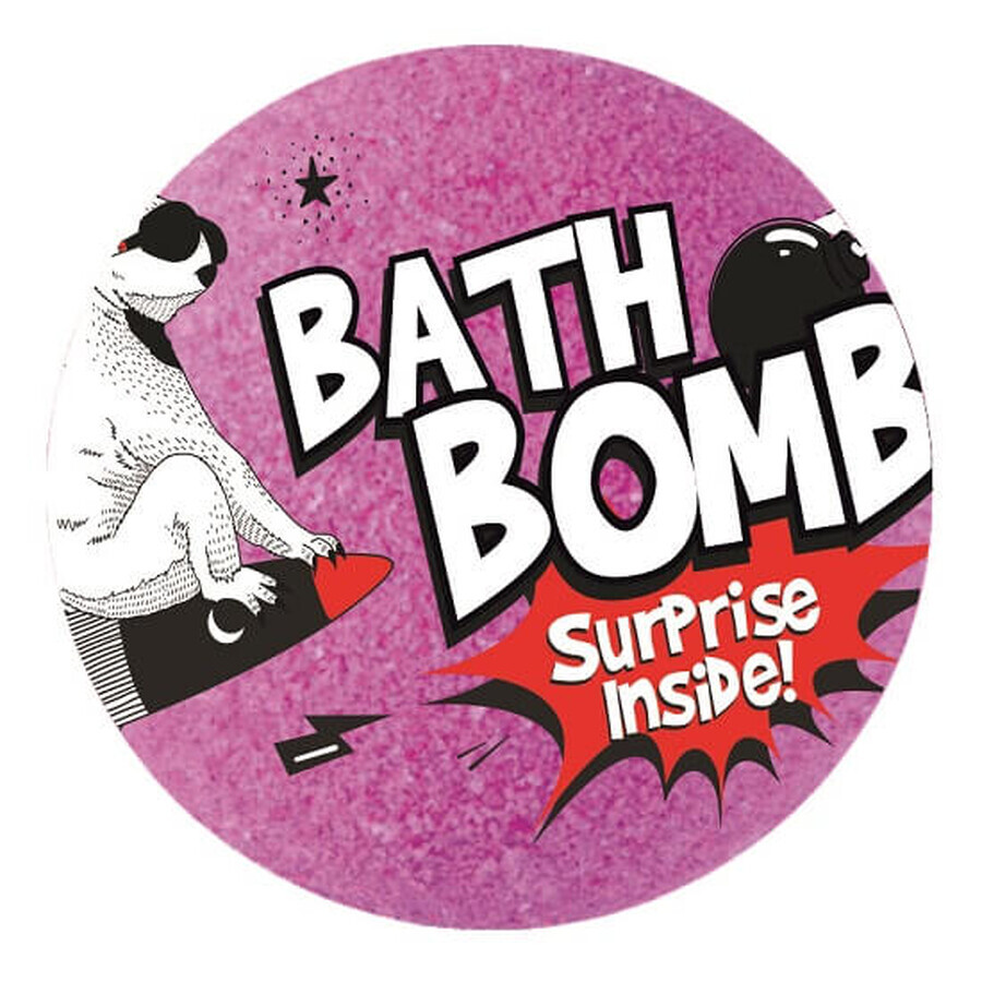 Surprise bath bomb, Pink Cherry scent, 120 gr, LAQ