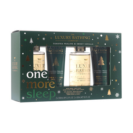 Set Cadou One More Sleep Praline grillée & Vanille douce, le bain de luxe