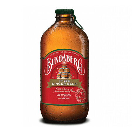 Boisson gazeuse au goût de gingembre et de cannelle Ginger Beer, 375 ml, Bundaberg