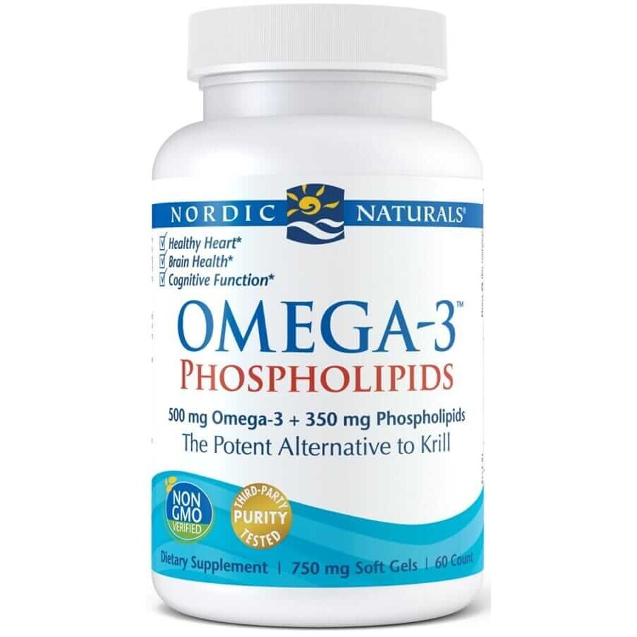 Phospholipides oméga-3 (phospholipides d'oeufs) 60 gélules, Nordic Naturals