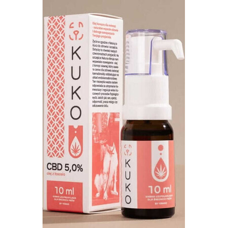 CBD oil 5% for medium dogs - 10ml KUKO Salmon Oil by Yango