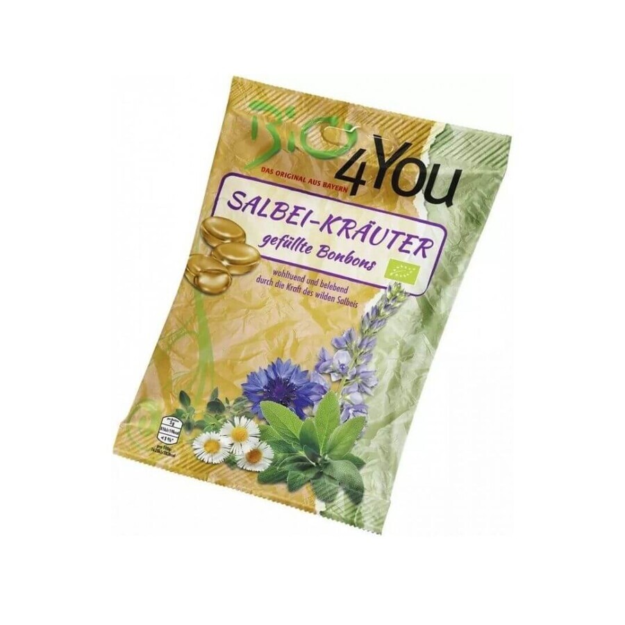 Salbei und Kräuter Bonbon, 75 gr, Bio4you