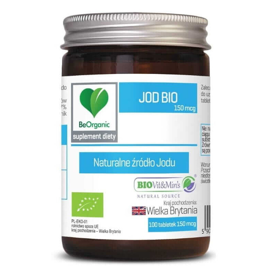 BeOrganic Iode Bio 150 mcg 100 comprimés