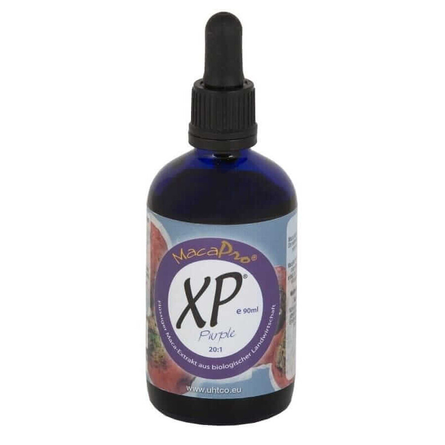 Maca Pro XP Purple - vloeibaar extract van paarse (rode) maca 20:1 90ml eco biologische maca, Peruaanse Oogst