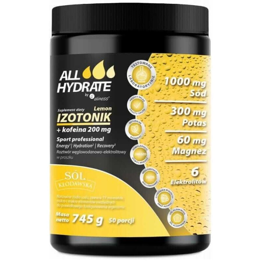 Isotónico Limón + Cafeína 745g ALLHydrate