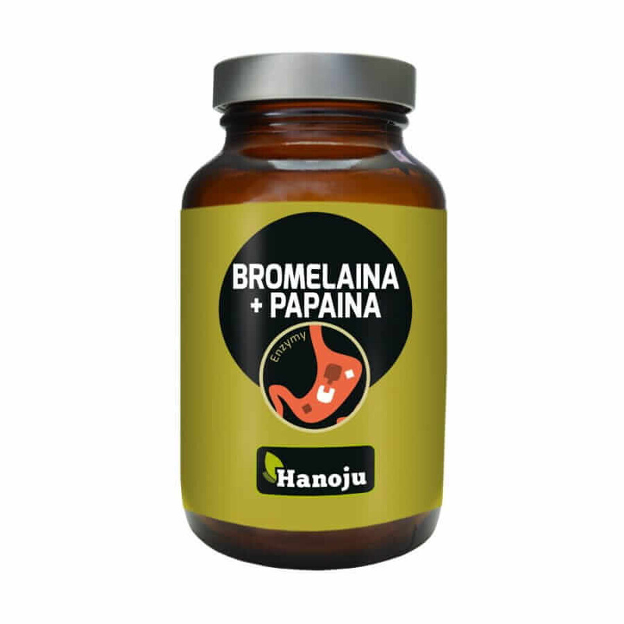 Broméline + papaïne 90 gélules. Hanoju