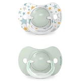 Suavinex Dreams SX Pro, tétine physiologique, silicone, vert, 6-18 mois, 2 pièces