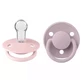 Slabbetjes De Lux, fopspeen, siliconen, rond, one size, Blossom &amp; Dusky Lilac, 0-36 maanden, 2 stuks