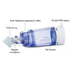 Cámara de inhalación Respironics Optichamber Diamond, 1 - 5 años, 1079825, Philips