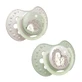 Lovi Night &amp; Day, fopspeen, silicone, dynamisch, Egel, 6-18 maanden, 2 stuks