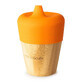 Tasse en bambou avec bec, 190ml, Orange, Eco Rascals