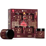HiSkin Bordo Box Soy Candle Set, 4 x 100 ml