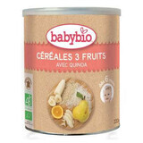 Céréales bio aux 3 fruits et au quinoa, 220 g, Babybio