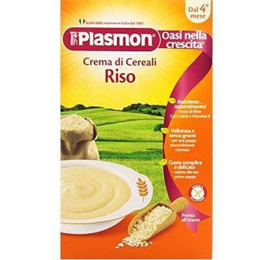 Crème de céréales de riz, +4 mois, 230 g, Plasmon