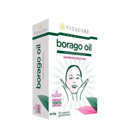 Huile de Borago, 30 gélules, Vitacare
