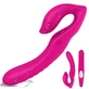 S-Hande Nami Vibrateur flexible multifonctionnel pour couples avec 9 modes de vibration Red Rose