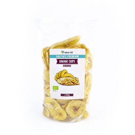 Chips di banana ecologica essiccata, 200 g, Nature4life