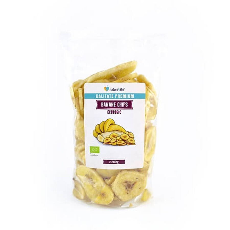 Getrocknete Öko-Bananenchips, 200g, Nature4life