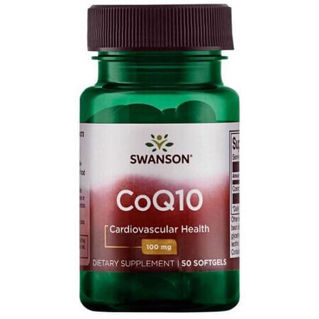 Coenzym Q10 100 mg, 50 Kapseln, Swanson