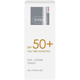 Crème photoprotectrice anti-rides SPF50 pour peaux sèches ou matures, 50 ml, Ziaja