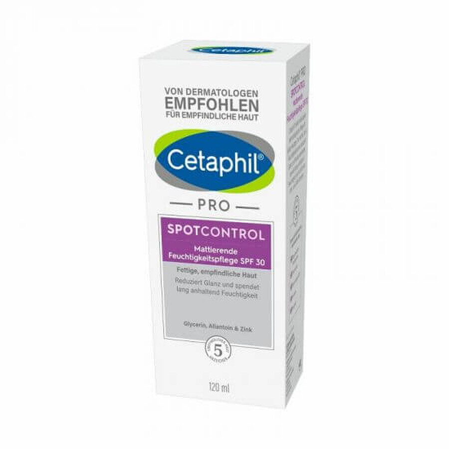 Cetaphil PRO SpotControl Crème hydratante avec FPS 30, 120 ml, Galderma